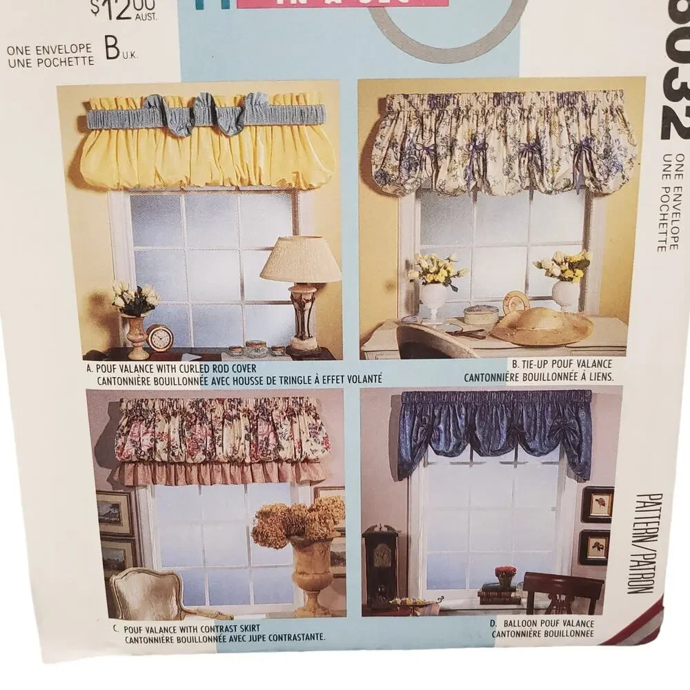 McCALL's Home Decorating Curtains 6032 Vintage McCALL's Sewing Pattern UNCUT